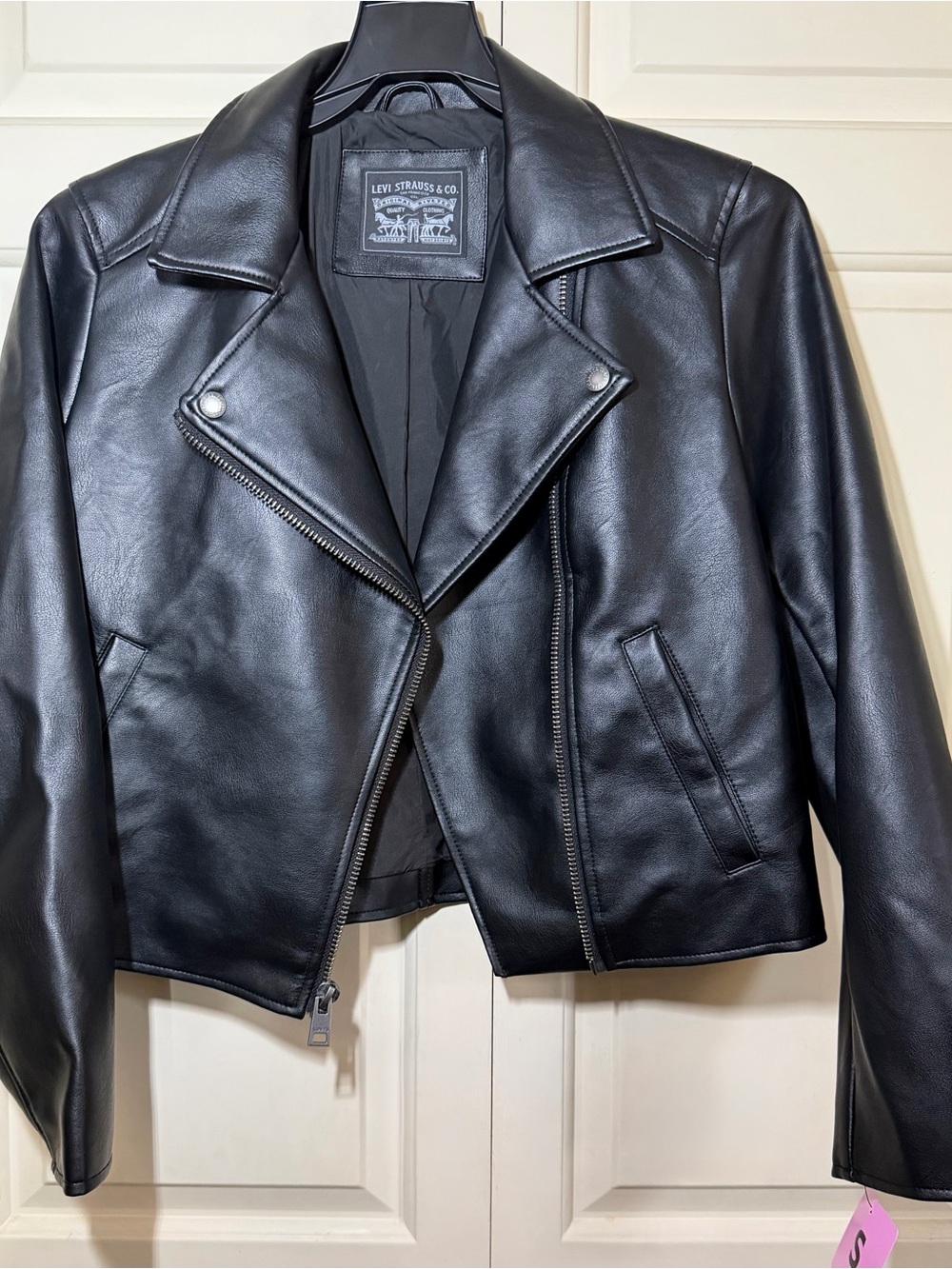 Levi's Women's Black Faux Leather Moto Jacket